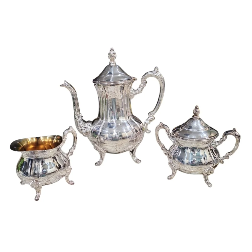 vintage Towle Louis Philippe silver-plated 3 Pc Tea Set NIB